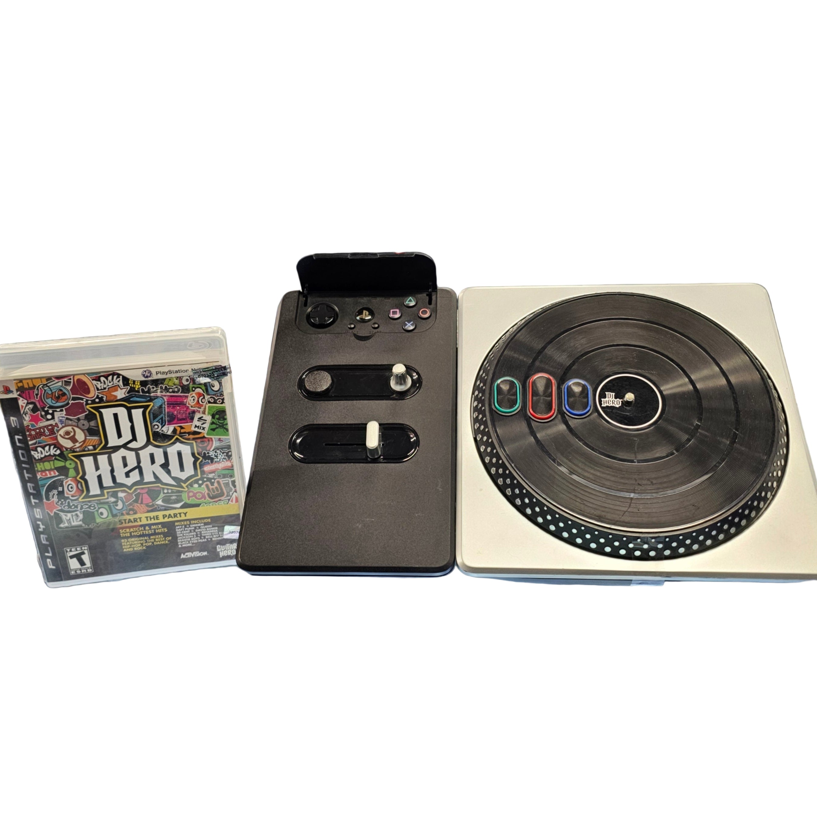 PS3 DJ Hero Controller & Video Game Bundle