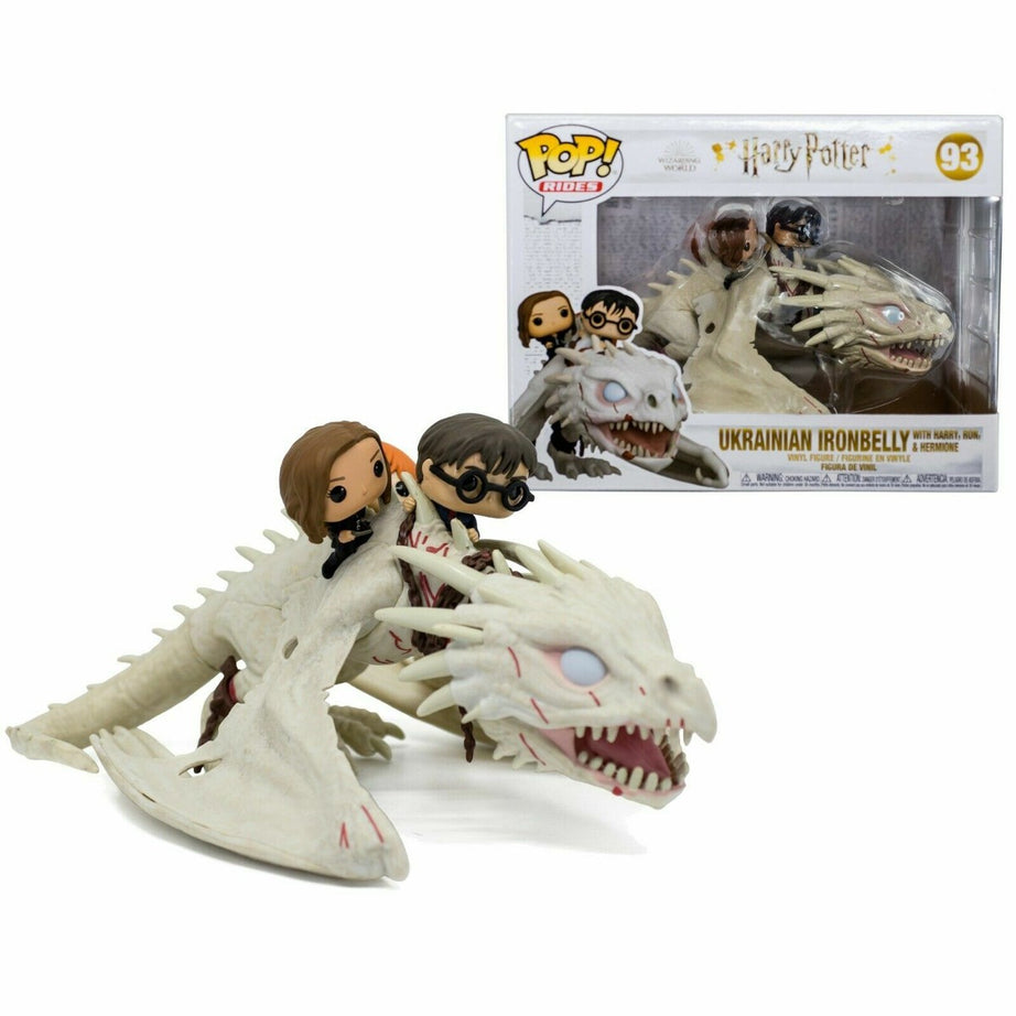 Funko Pop! Rides Harry Potter Ukrainian Ironbelly with Harry, Ron, & Hermoine #93