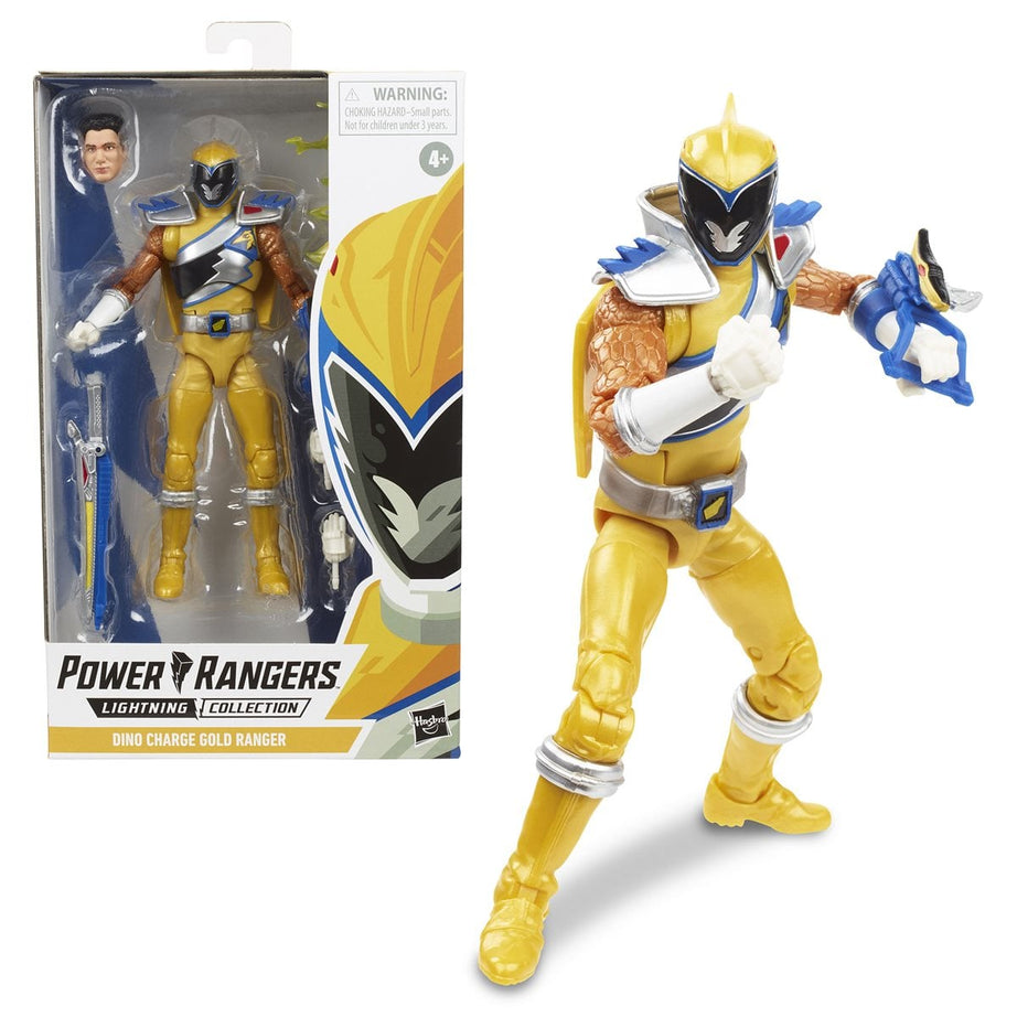 Hasbro Power Rangers Lightning Collection Dino Charge Gold Ranger Action Figure