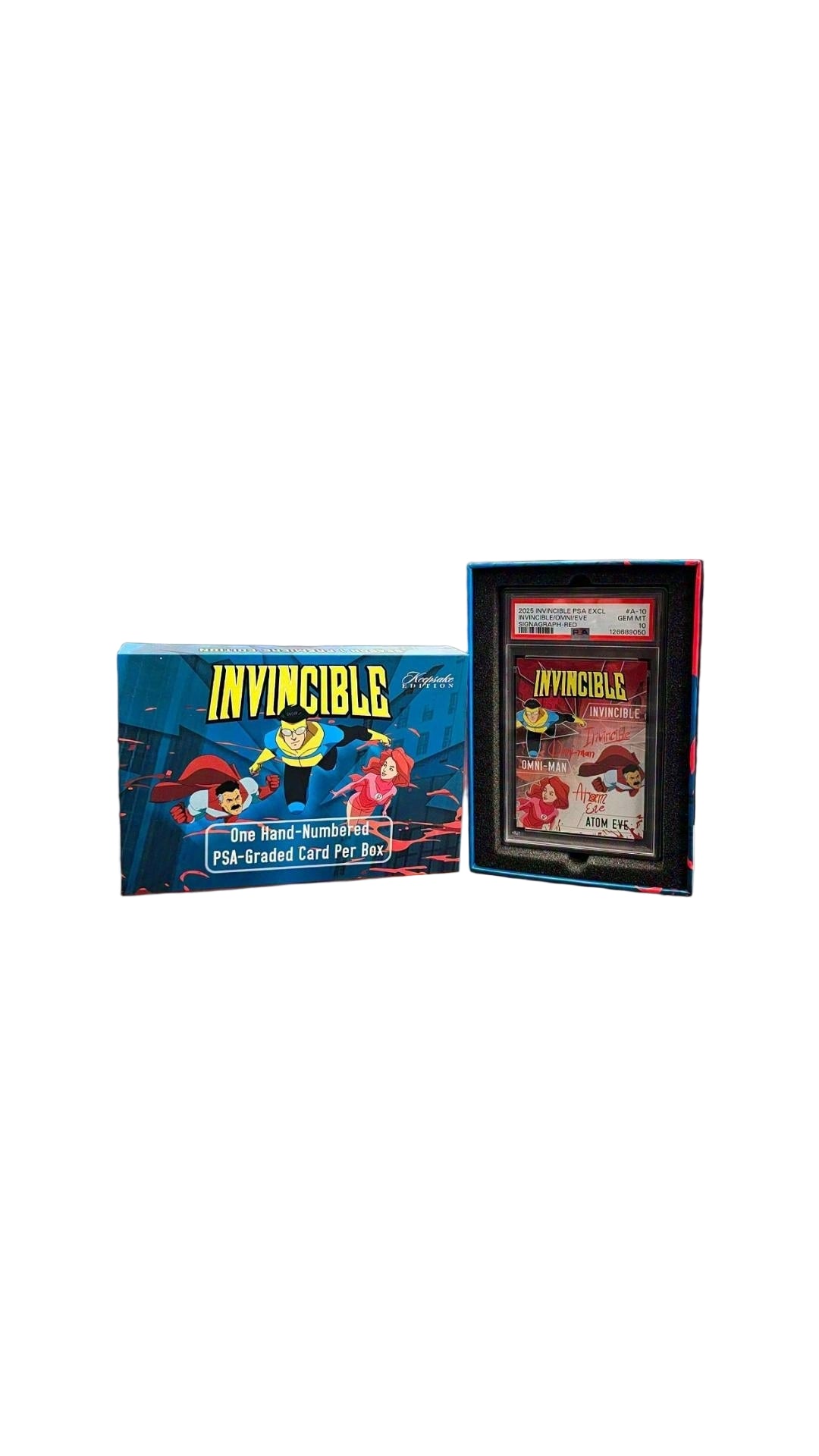 Keepsake Invincible Omni EVE Signagraph Red Limited 3/50 PSA Gem Mint 10 Season 1 Premier Edition