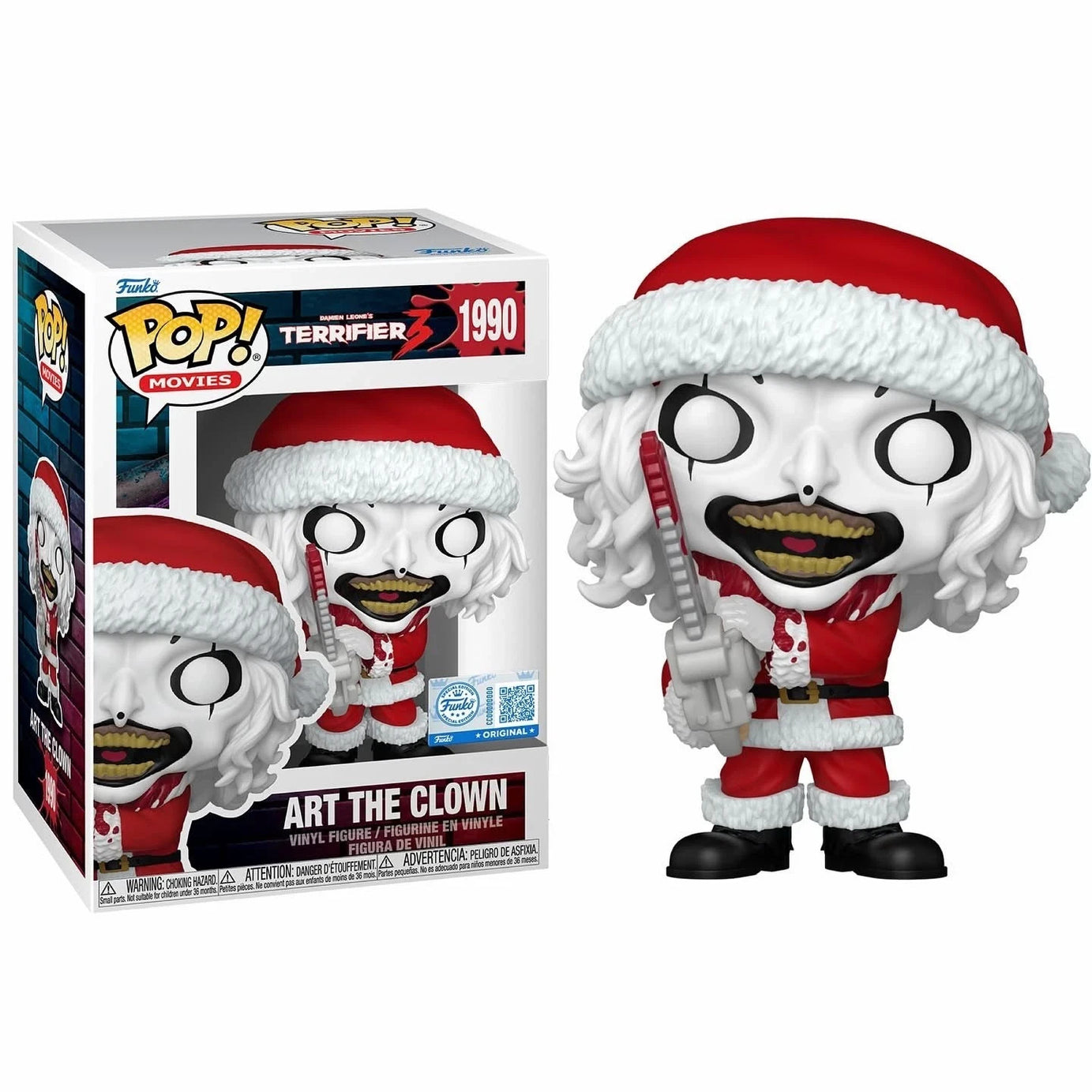 Funko Pop! Movies Terrifier Art The Clown #1990 Funko Shop Exclusive