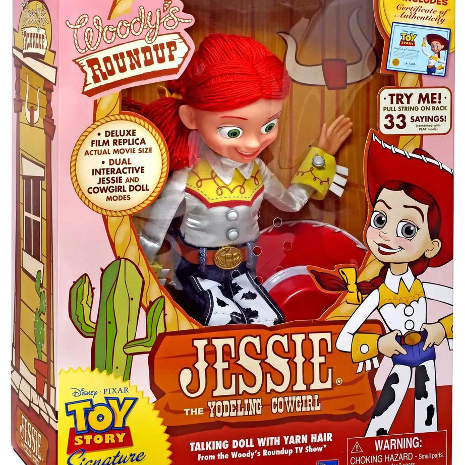 Thinkway Disney Pixar Toy Story Collection Jessie Yodeling Cowgirl Toy