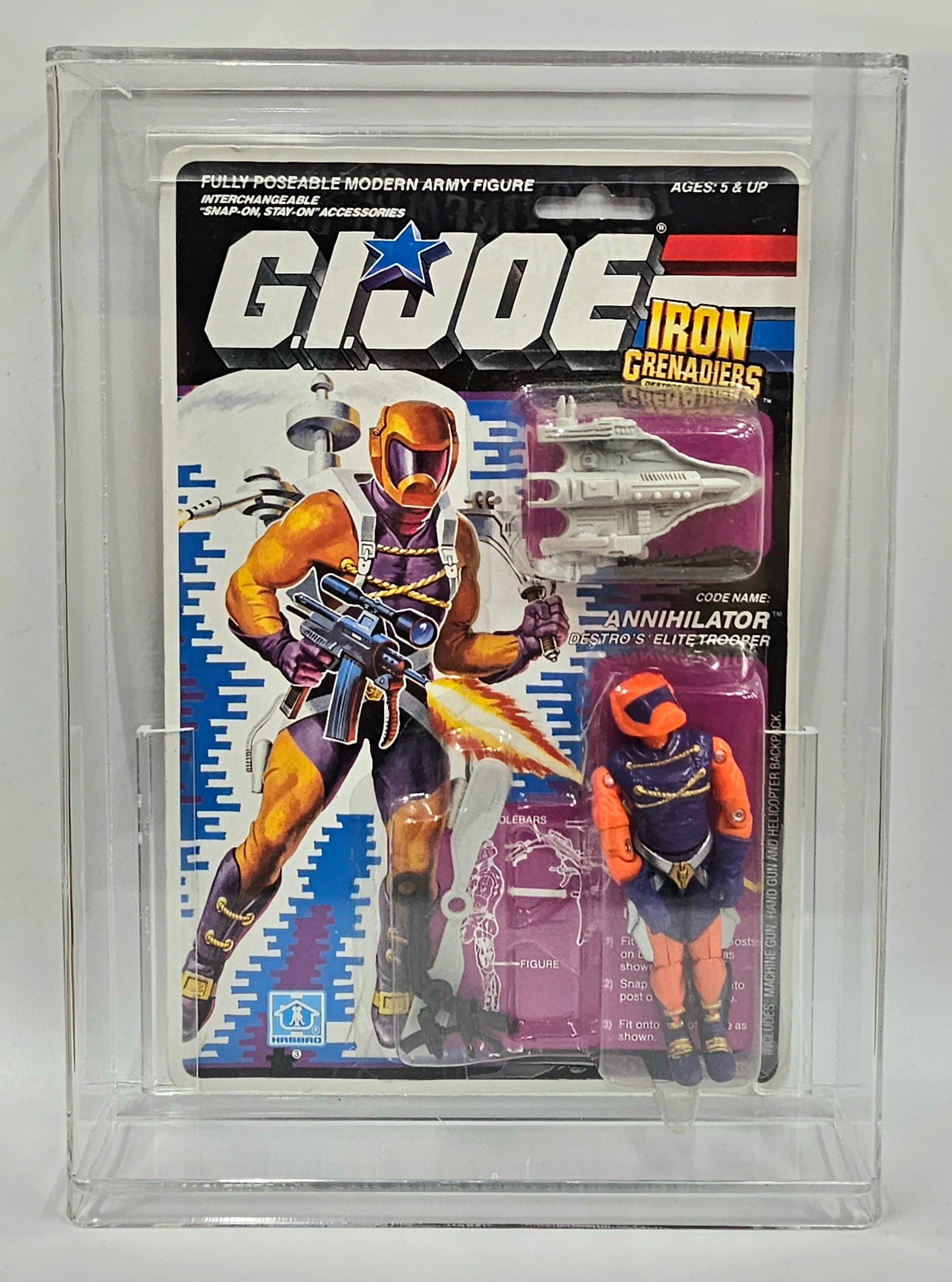 Hasbro G.I. Joe Vintage 1988 Code Name: Annihilator 34 Back Punched Card Action Figure