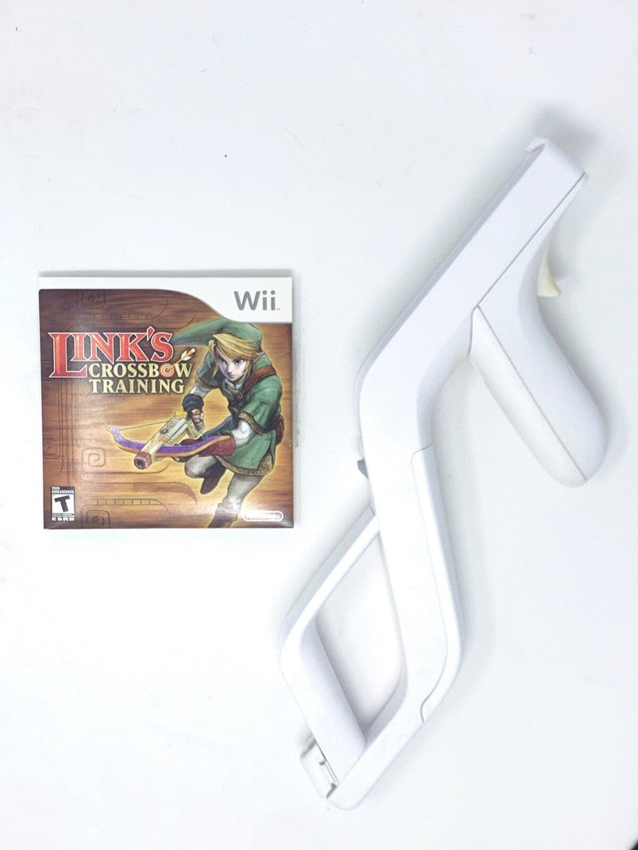 Nintendo Wii Link's Crossbow Training Video Game w/Wii Zapper