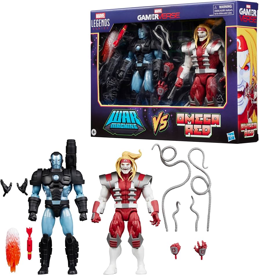 Hasbro Marvel Legends Series GamerVerse War Machine vs Omega Red Action Figure 2-Pack