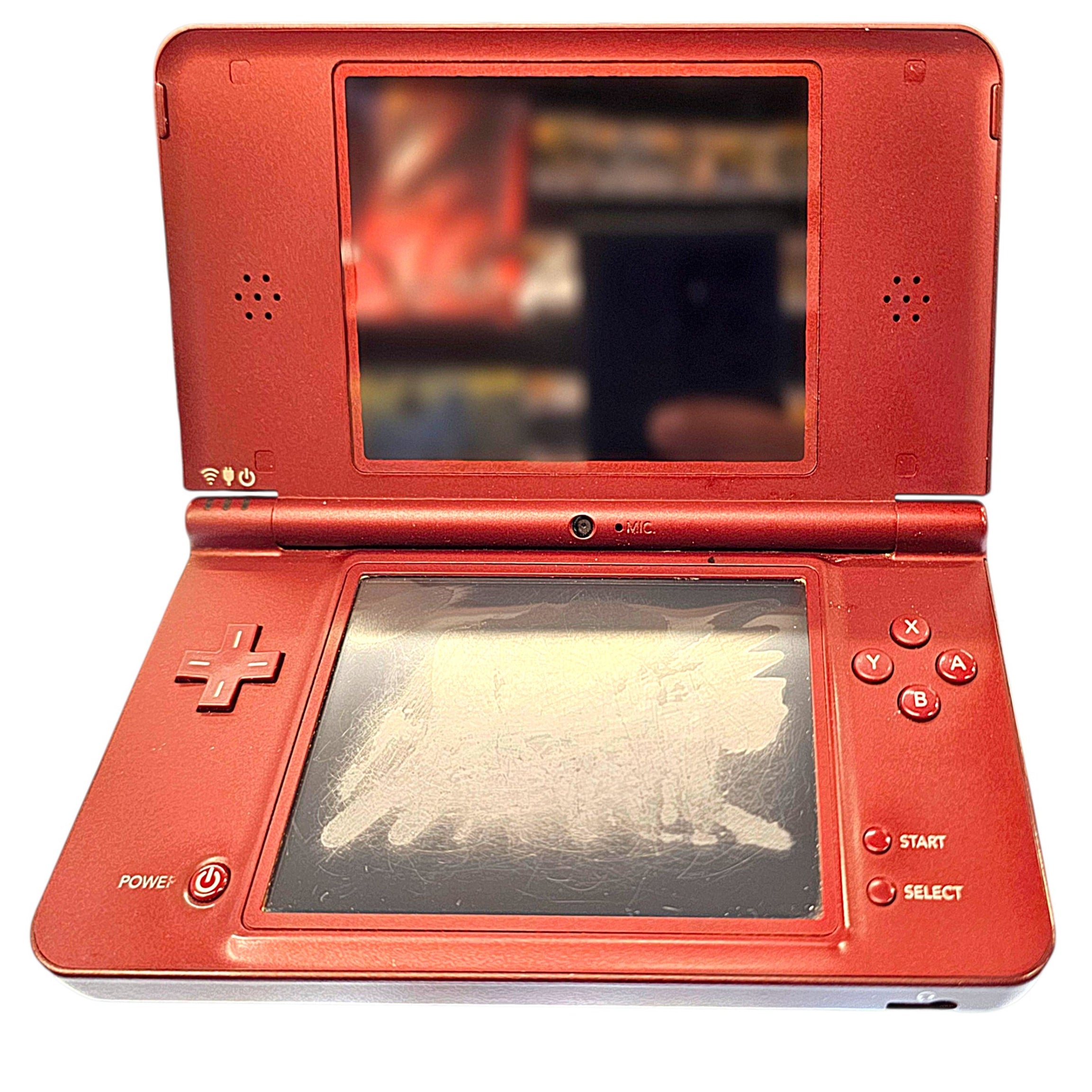 Used Boxed Nintendo DSi XL Burgundy Console (Worn Touchscreen)