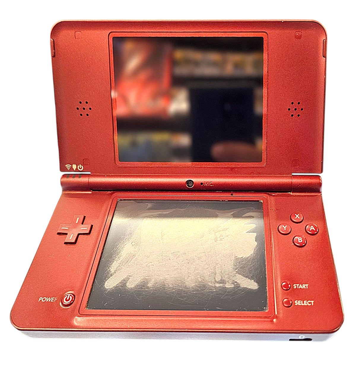 Used Boxed Nintendo DSi XL Burgundy Console (Worn Touchscreen)