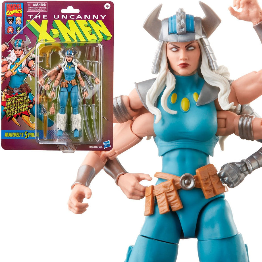 Hasbro Marvel Legends Retro Series Uncanny X-Men Marvel’s Spiral Action Figure