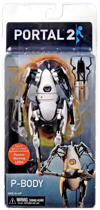 NECA Player Select Portal 2 P-Body Action Figure w/ Working LEDs