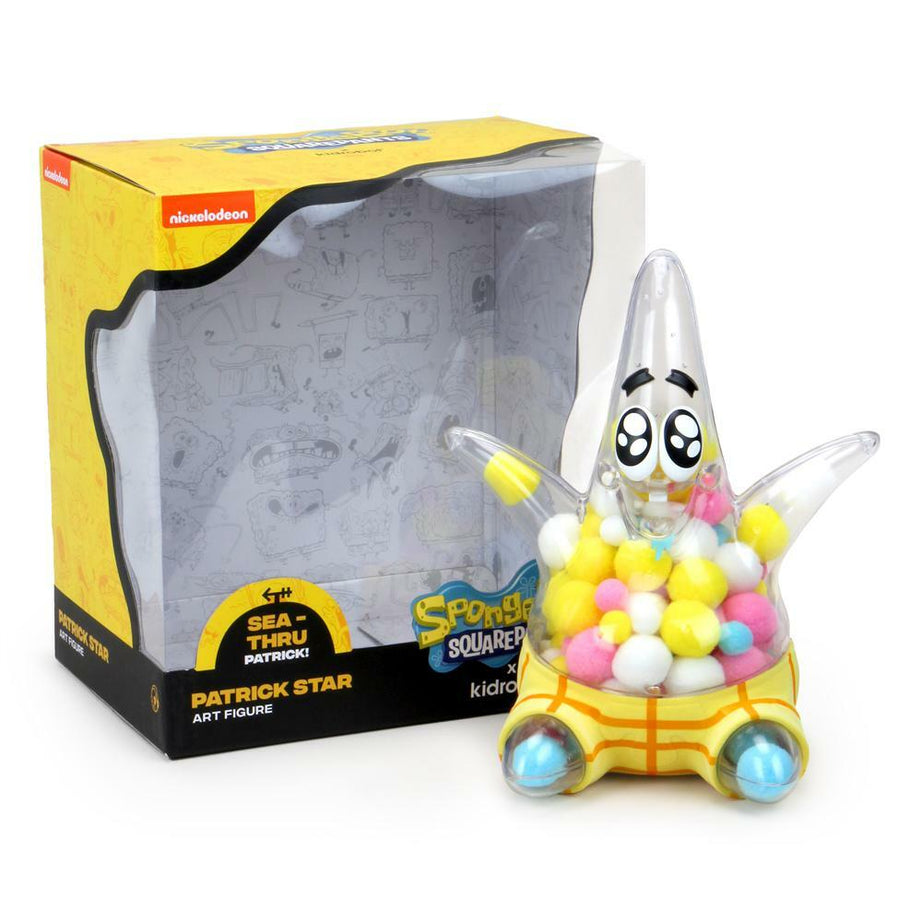 Kidrobot Nickelodeon SpongeBob SquarePants Sea-Thru Patrick Star (Ice Cream) Vinyl Art Figure