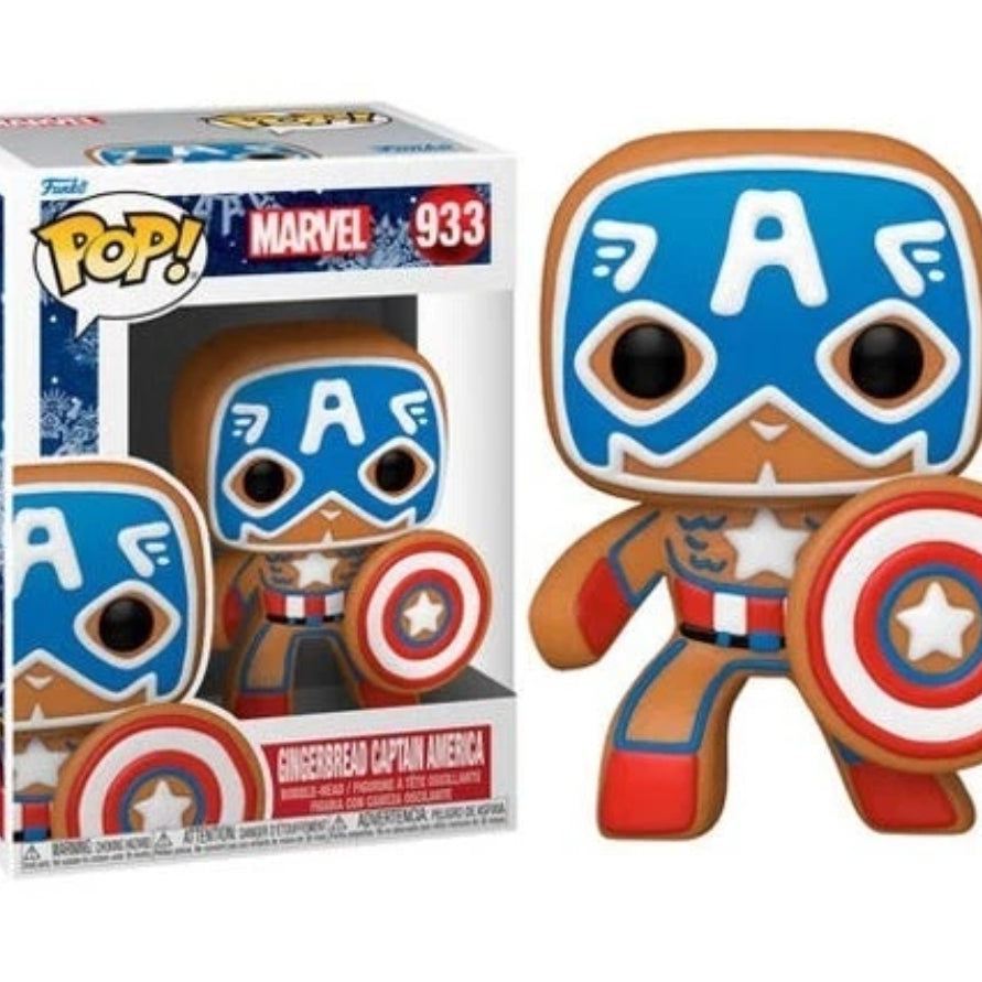 Funko Pop! Marvel Gingerbread Captain America #933