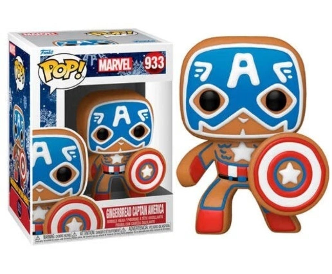 Funko Pop! Marvel Gingerbread Captain America #933
