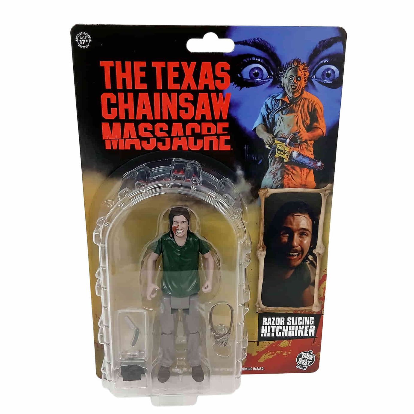 Trick Or Treat Studios The Texas Chainsaw Massacre Razor Slicing Hitchhiker 3.75 Inch Action Figure