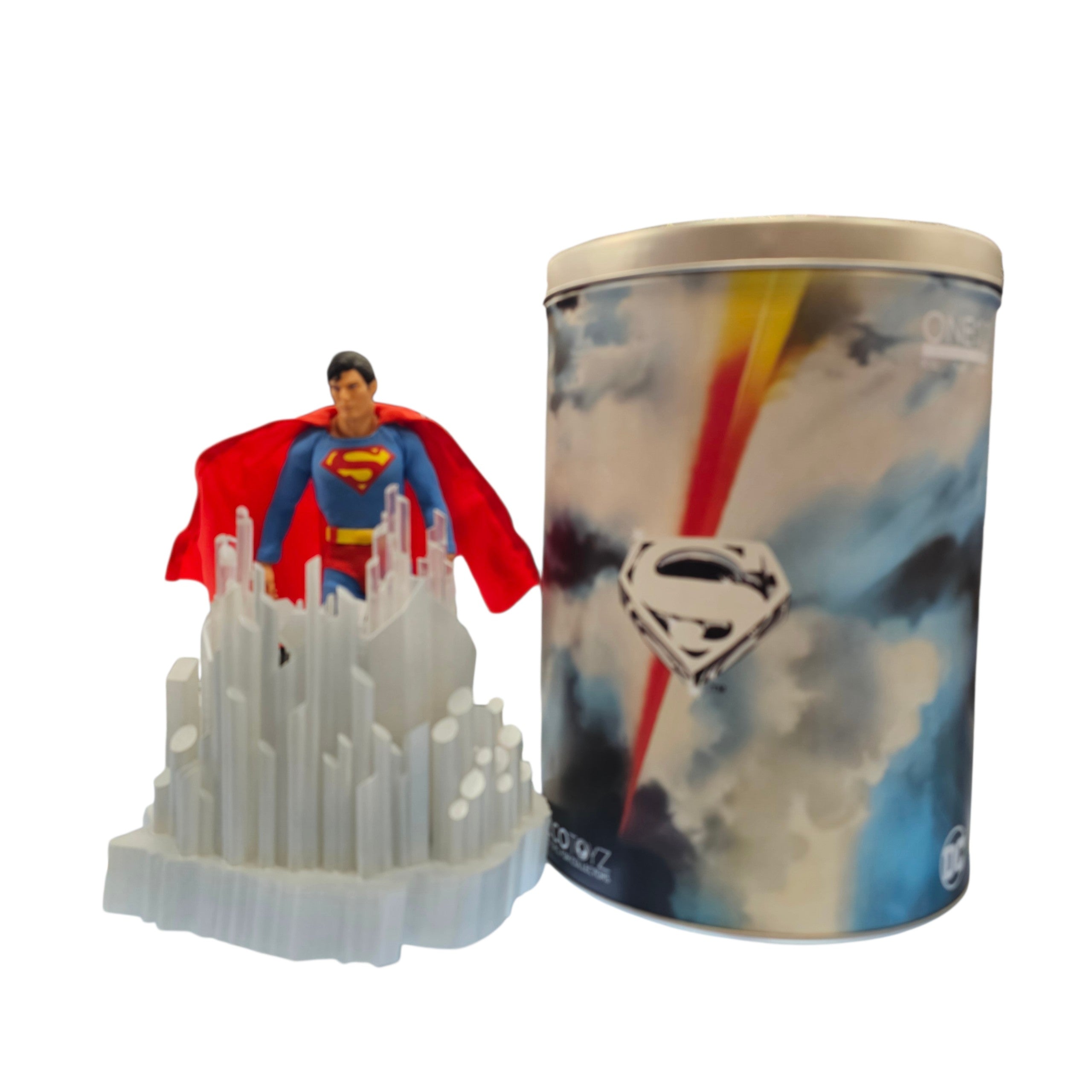 Mezco Toyz One:12 Collective Superman (1978 Edition) Action Figure (AS-IS) Missing Pieces / Base No Light-up