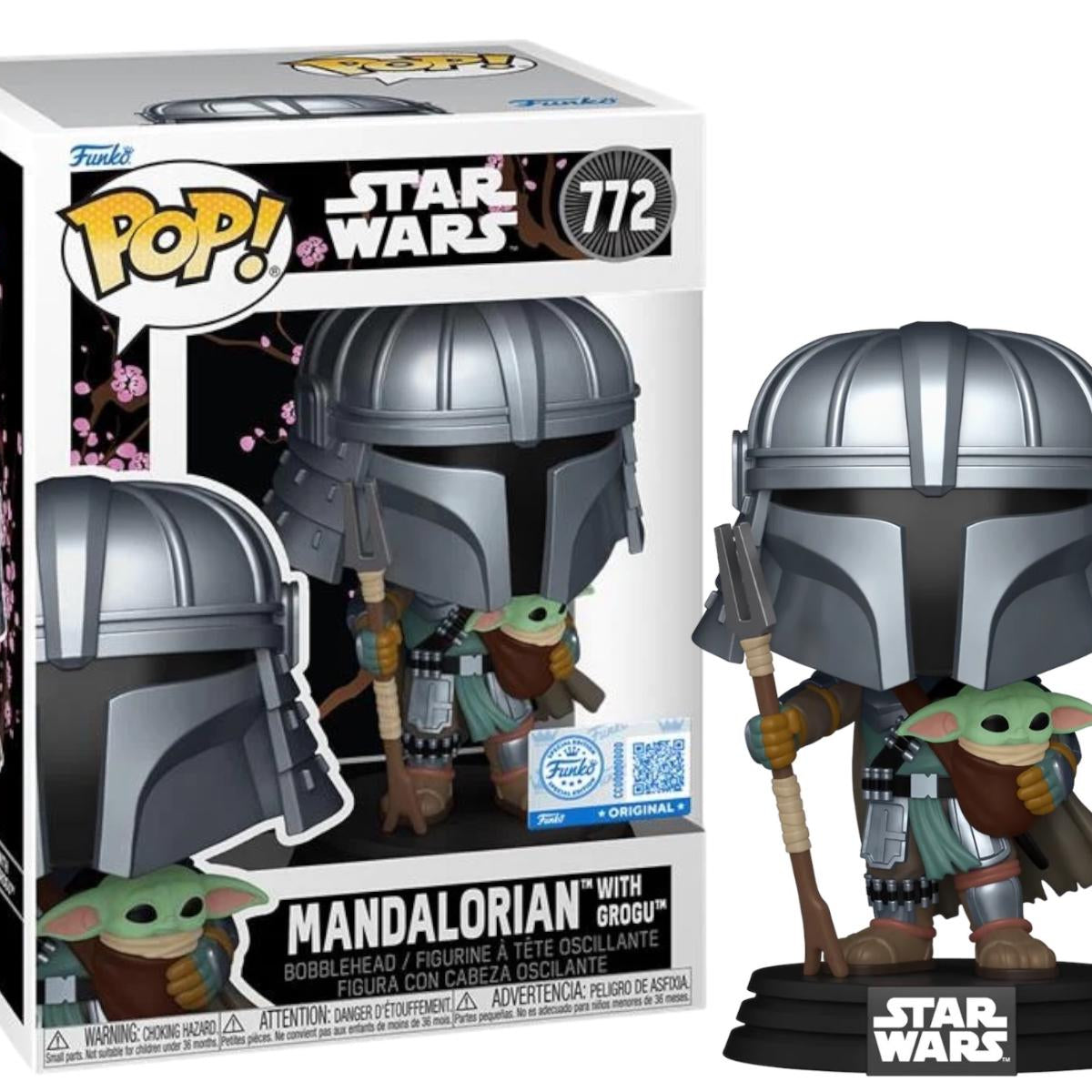 Funko Pop! Star Wars Impressions Mandalorian with Grogu #772 Funko Shop Exclusive