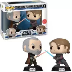 Funko Pop! Star Wars Count Dooku Vs. Anakin Skywalker 2 Pack Gamestop Exclusive