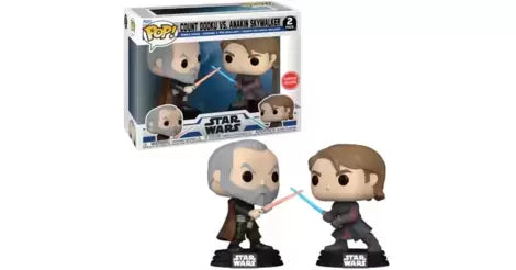 Funko Pop! Star Wars Count Dooku Vs. Anakin Skywalker 2 Pack Gamestop Exclusive