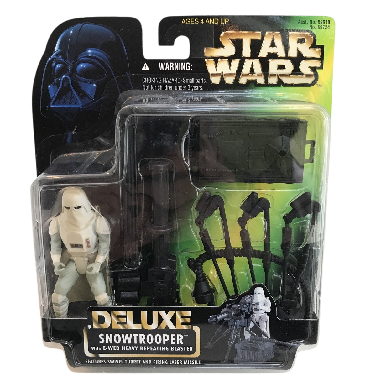 Kenner Star Wars Deluxe Snowtrooper with E-Web Heavy Repeating Blaster Kenner (1996)