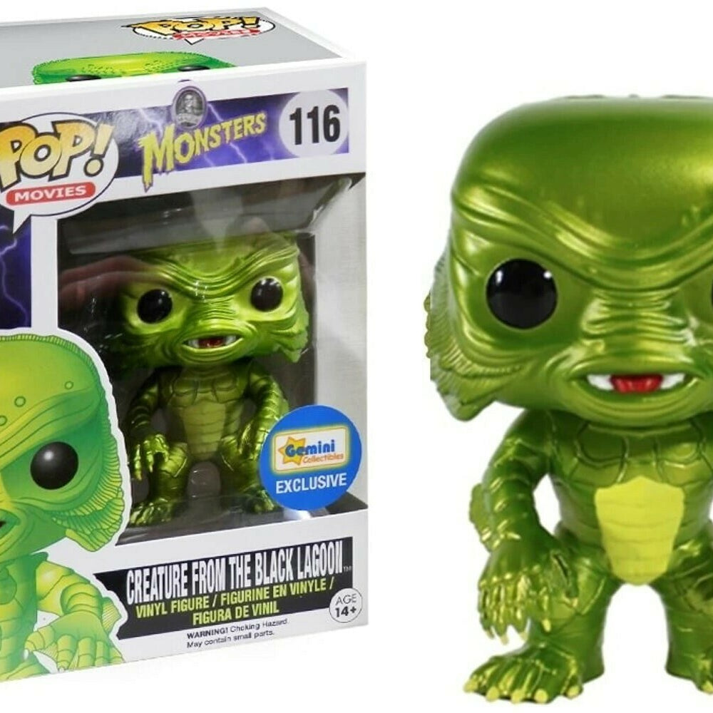 Funko Pop! Movies Universal Studios Monsters Creature From The Black Lagoon #116 Metallic Gemini Collectibles Exclusive