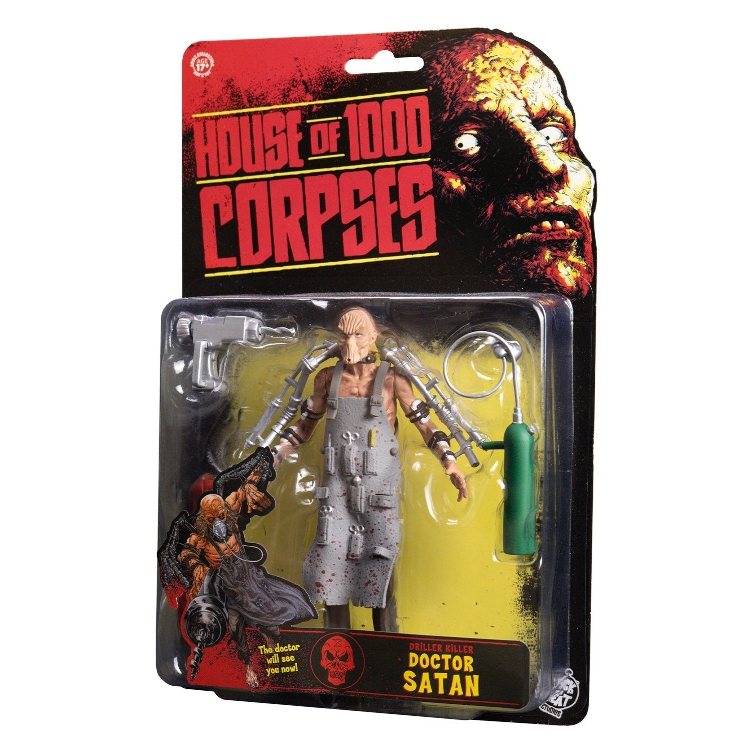 Trick Or Treat Studios House Of 1000 Corpses Driller Killer Doctor Satan Action Figure