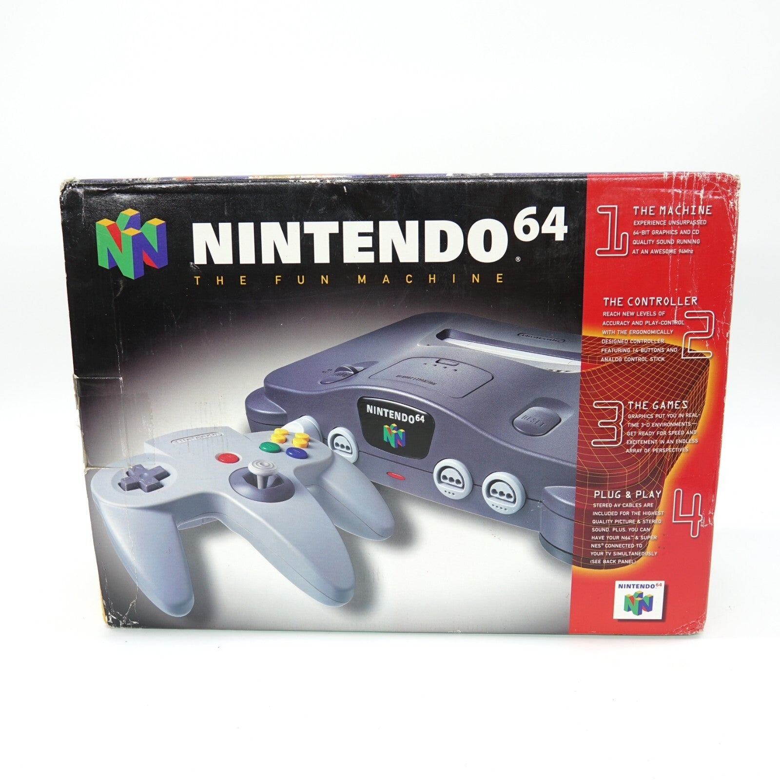 Nintendo 64 Complete In Box Video Game Console