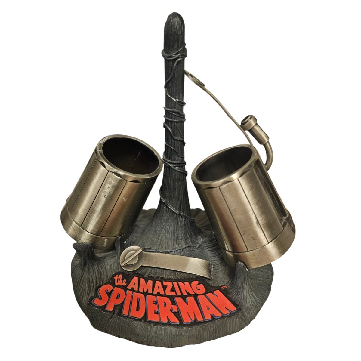 (As-is) Diamond Select Toys The Amazing Spider-Man Full-Size Pewter Web Shooters Display Replica