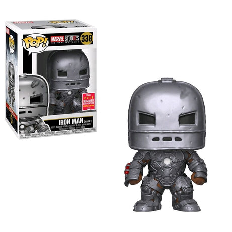 Funko Pop! Marvel Studios The First Ten Years Iron Man #338 SDCC 2018 Exclusive Shared Sticker
