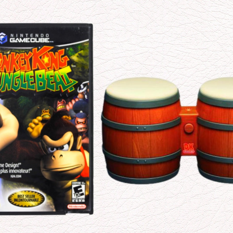 Nintendo GameCube Donkey Kong Junglebeat with DK Bongos Video Game