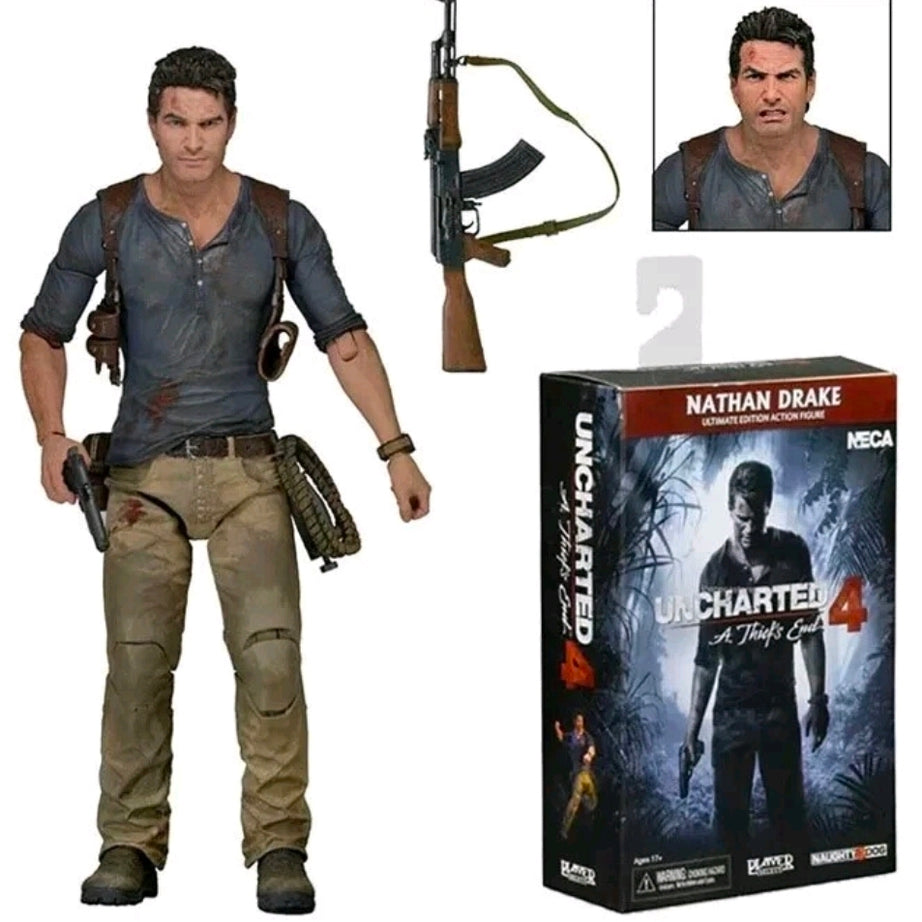 NECA Player Select Uncharted 4 A Thief's End Ultimate Edition Nathan Drake Action Figure