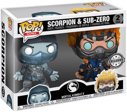 Funko Pop! Games Mortal Kombat Scorpion & Sub-Zero 2-Pack