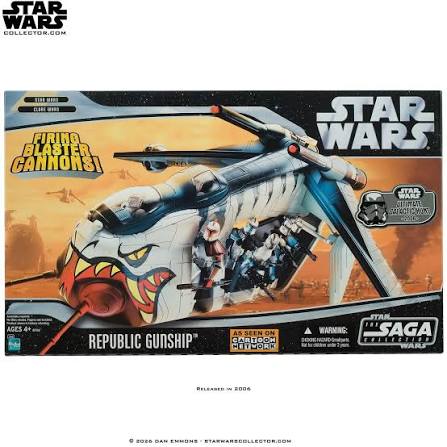 Hasbro Star Wars The Saga Collection Clone Wars Republic Gunship