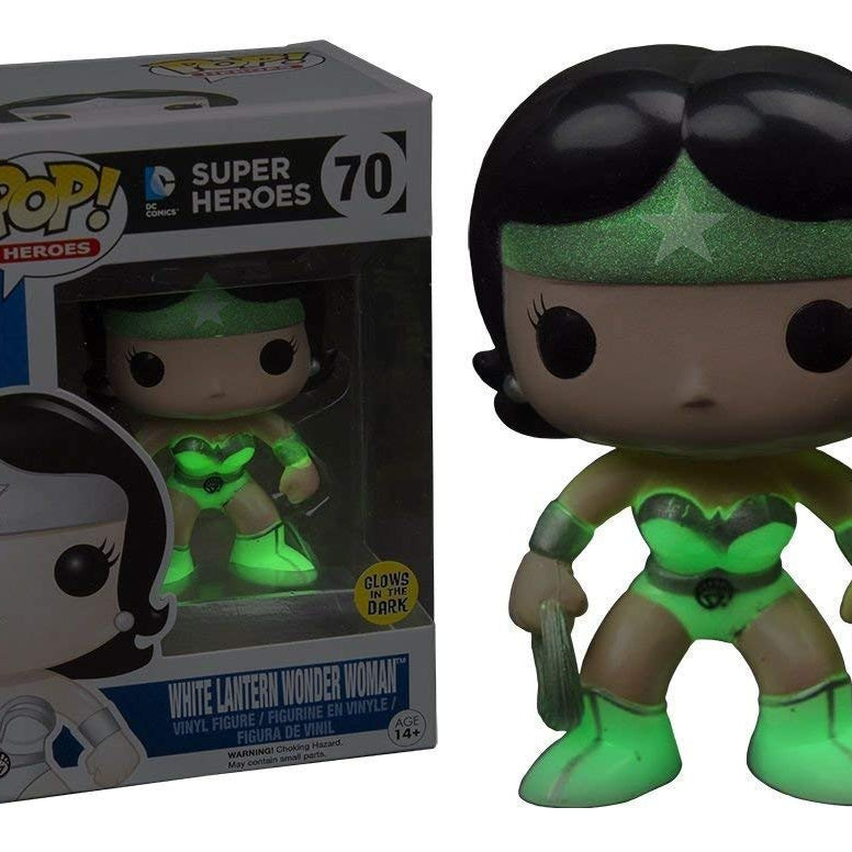 Funko Pop! Heroes DC Superheroes Wonder Woman White Lantern #70 Glow In The Dark