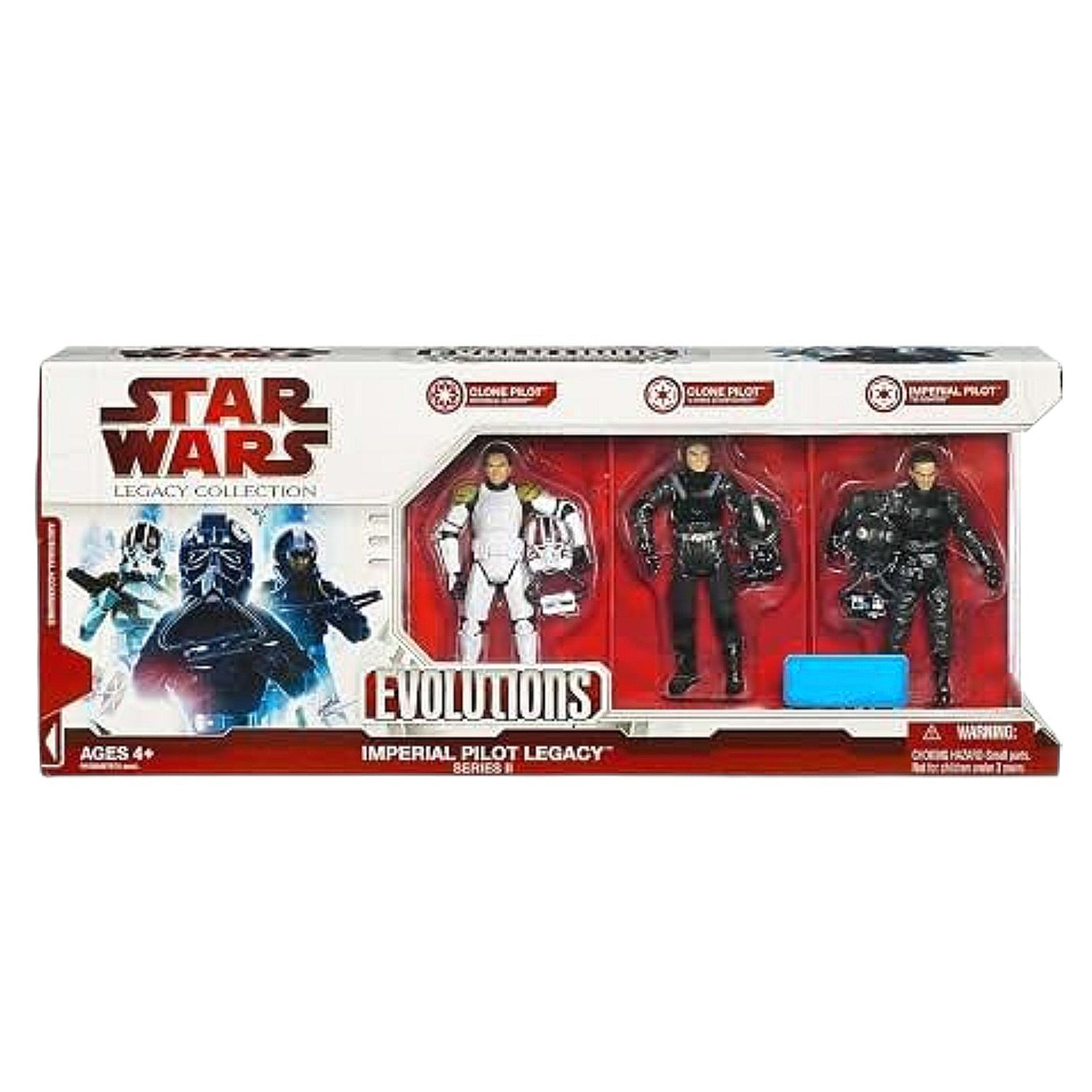 Hasbro Star Wars The Legacy Collection Evolutions Imperial Pilot Legacy Series II Walmart Exclusive 3.75” Action Figure 3-PACK