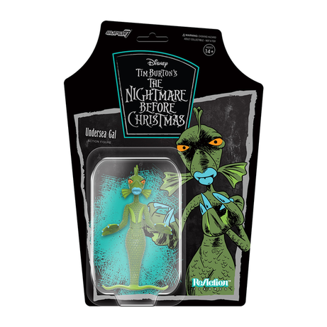 Super7 ReAction Figures Disney Tim Burton's The Nightmare Before Christmas Undersea Gal Action Figure