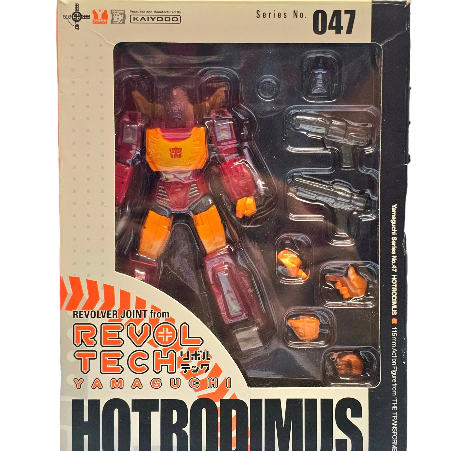Kaiyodo Revoltech Yamaguchi Series Transformers Hotrodimus No. 047 Action Figure