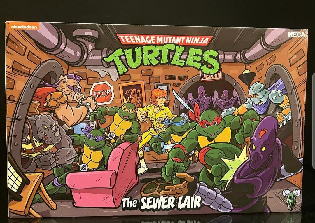 NECA Nickelodeon Teenage Mutant Ninja Turtles The Sewer Lair