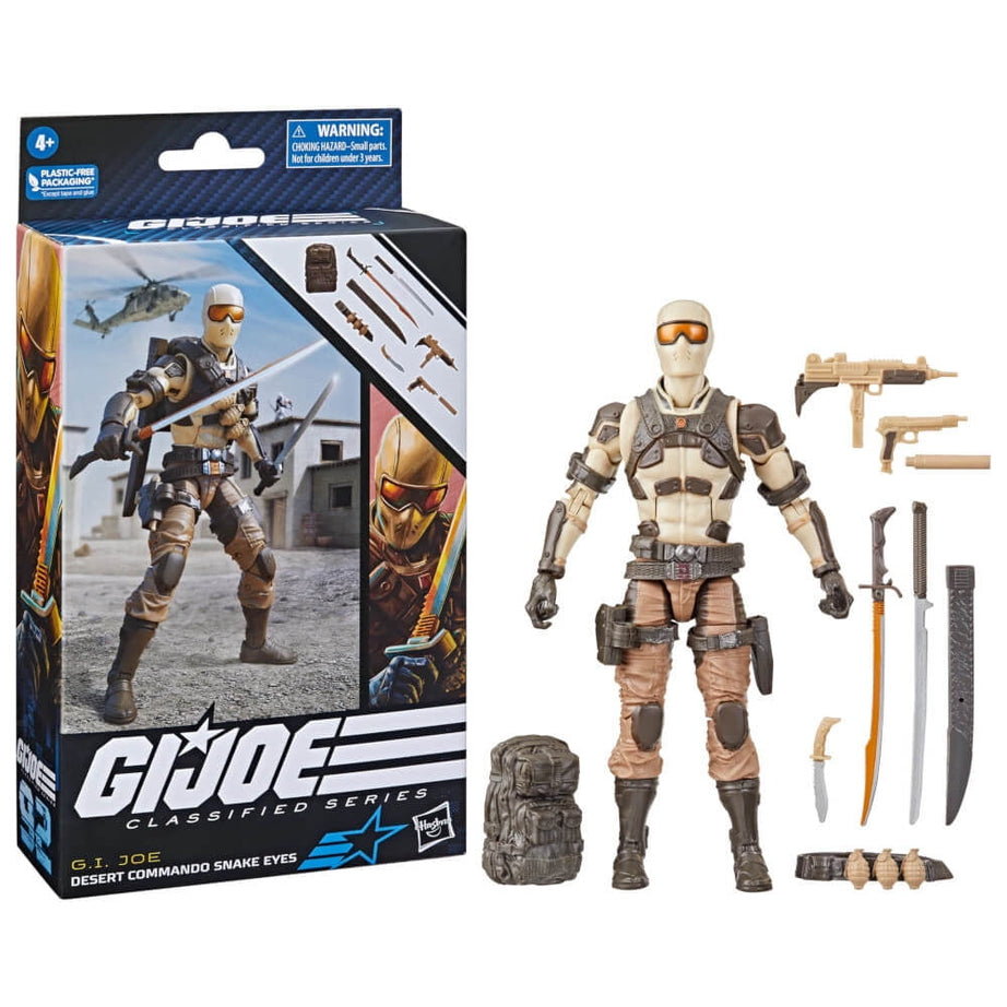 Hasbro G.I.Joe Classified Series G.I. Joe Desert Commando Snake Eyes #92 Action Figure