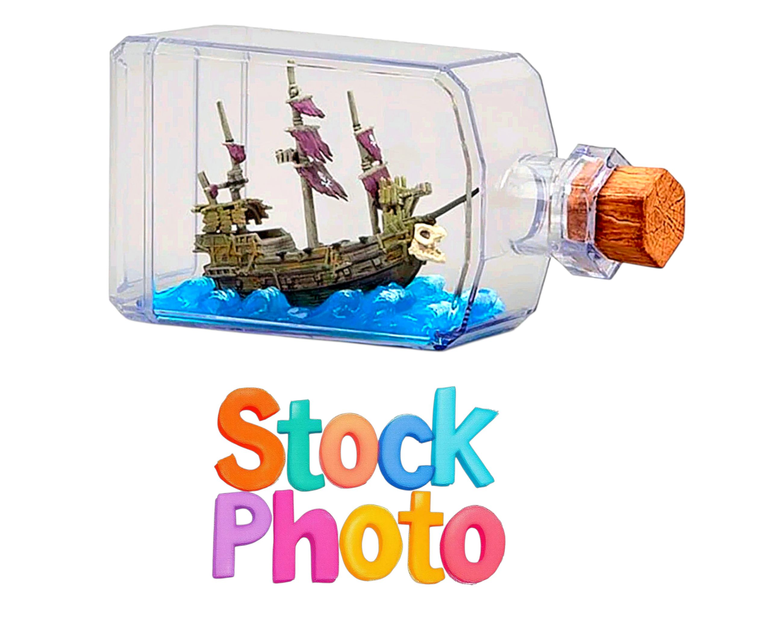 Sealed Loot Crate Sea of Thieves Skeleton Ship in a Bottle Premium Collectible