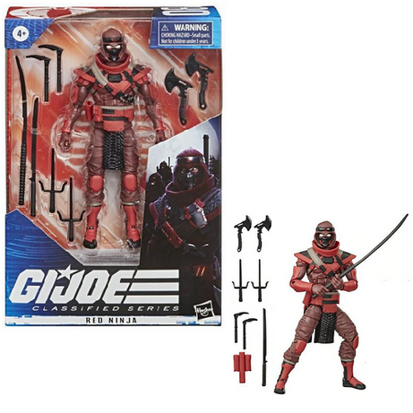 Hasbro GI Joe Classified Series Red Ninja 6" Inch Action Figure