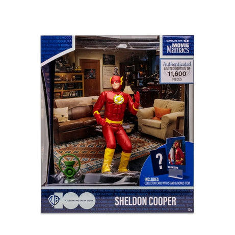 McFarlane Toys  Movie Maniacs Big Bang Theory Sheldon Cooper as Flash Limited Edition 11,600 Pcs