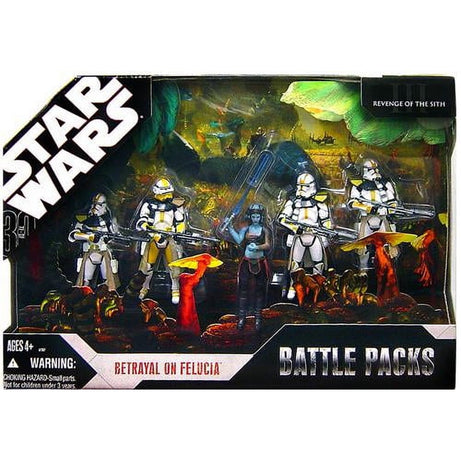 Hasbro Star Wars Episode III Revenge of the Sith Betrayal On Felucia Action Figure Battle Pack