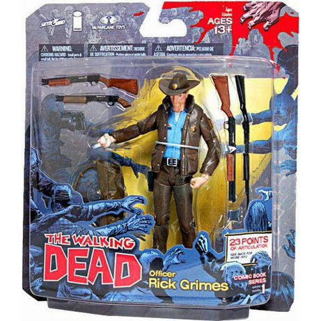 McFarlane Toys Skybound Walking Dead Comic Book Series 1 Officer Rick Grimes Action Figure