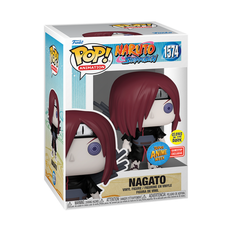 Funko Pop! Animation Naruto Nagato #1574 Glow In The Dark Super Anime Week GameStop Exclusive