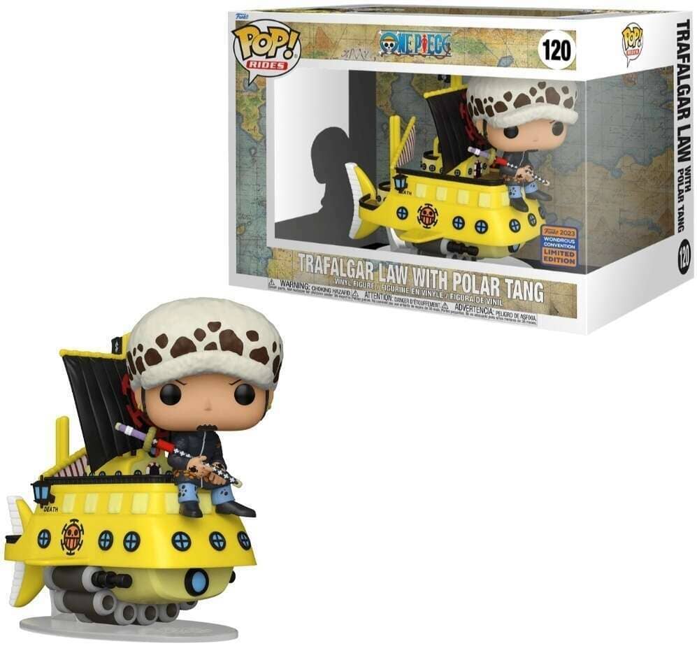 Funko Pop! Rides One Piece Trafalgar Law With Polar Tang #120 Wondercon 2023 Exclusive Shared Sticker