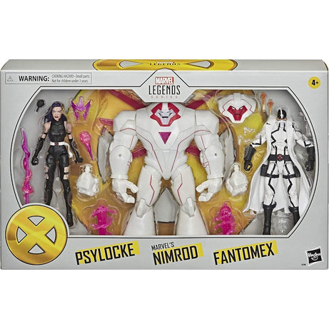 Hasbro Marvel Legends X-Men Psylocke/ Marvel's Nimrod /Fantomex Action Figure 3-Pack