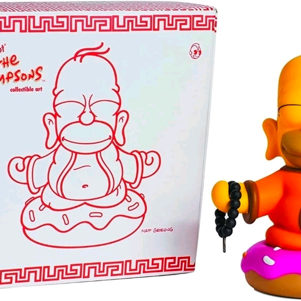 Kidrobot The Simpsons Homer Buddha 7" Inch Figure Yellow Version (Sealed)