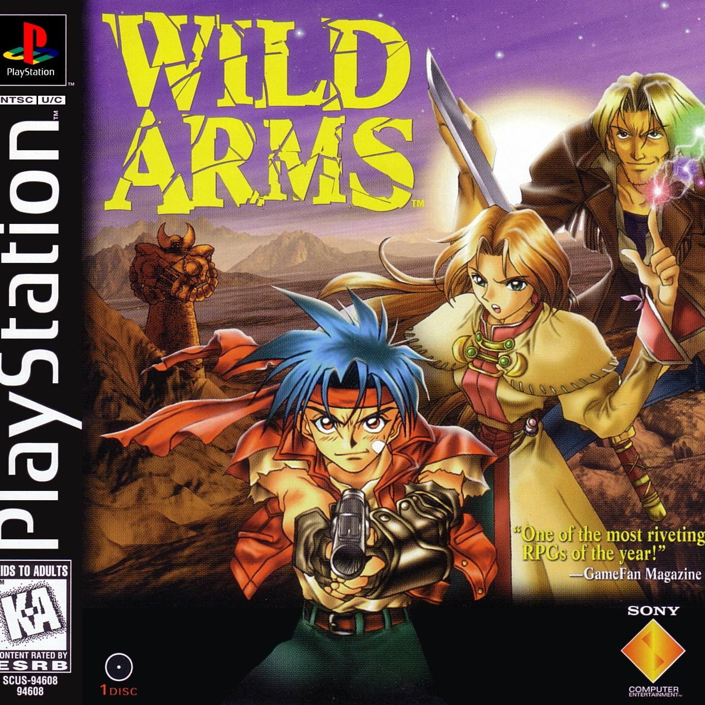 PlayStation 1 Wild Arms Video Game
