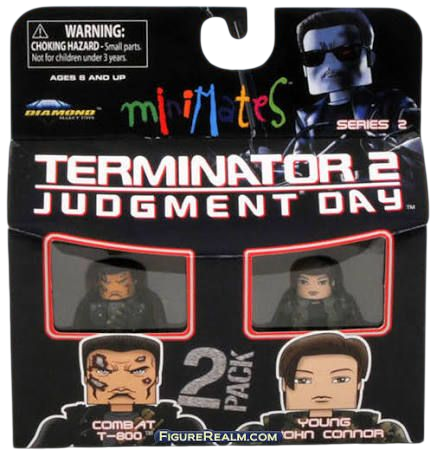 Diamond Select Toys Minimates Terminator Judgement Day Combat T-800 & Young John Connor Action Figure 2-Pack