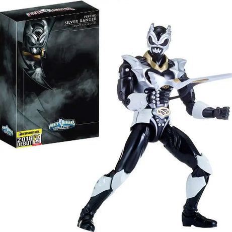 Bandai Power Rangers 25th Anniversary Legacy Collection Psycho Silver Ranger Action Figure SDCC 2018 Exclusive