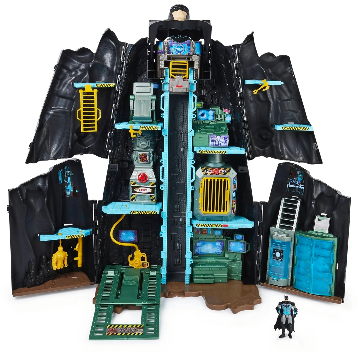 Used Spinmaster DC Comics Batman Bat-Tech Batcave Giant Transforming Playset 33” Tall